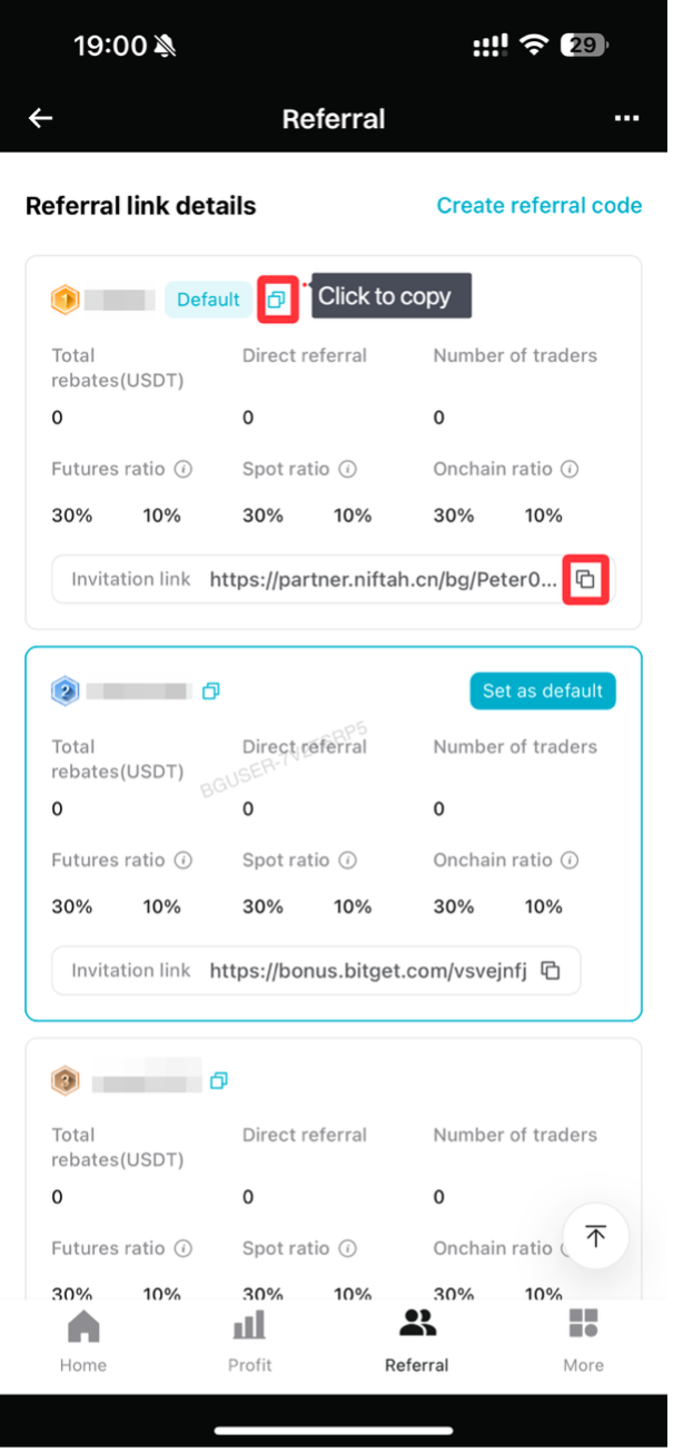 How to Create a Referral Code or Link on the Bitget Affiliate Portal?