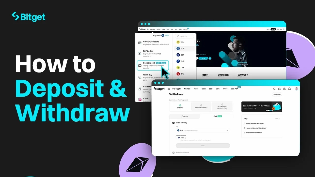 How to make a bank deposit and withdrawal on Bitget?