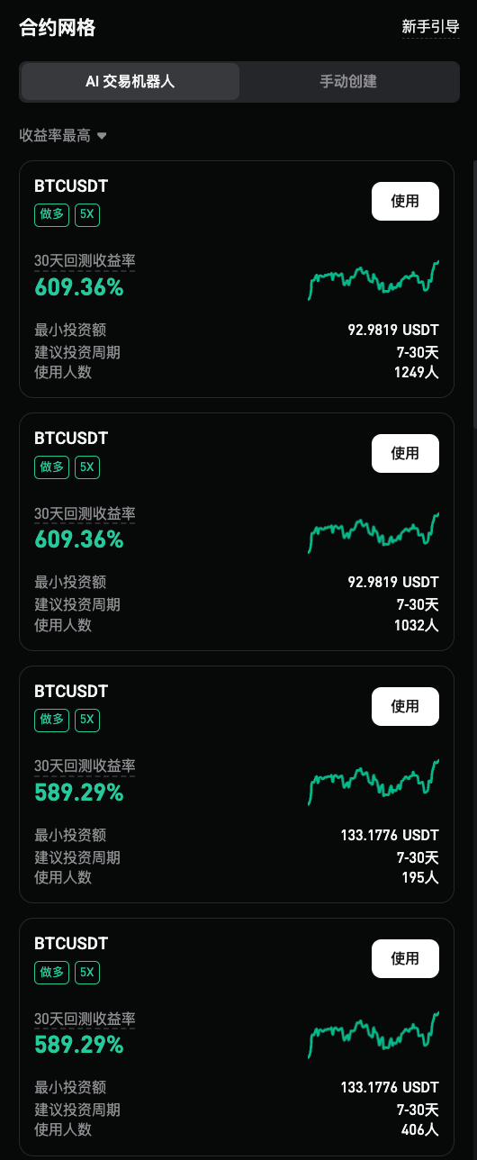 Bitget 合约网格（网页端指南） image 1