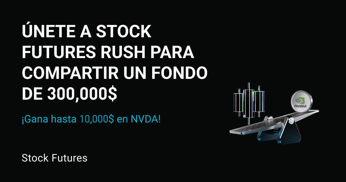 Stock Futures Rush: Opera con futuros de acciones populares y comparte 300,000$ en acciones tokenizadas NVDA equivalentes. Cada usuario puede obtener hasta 10,000$ en NVDA. image 0