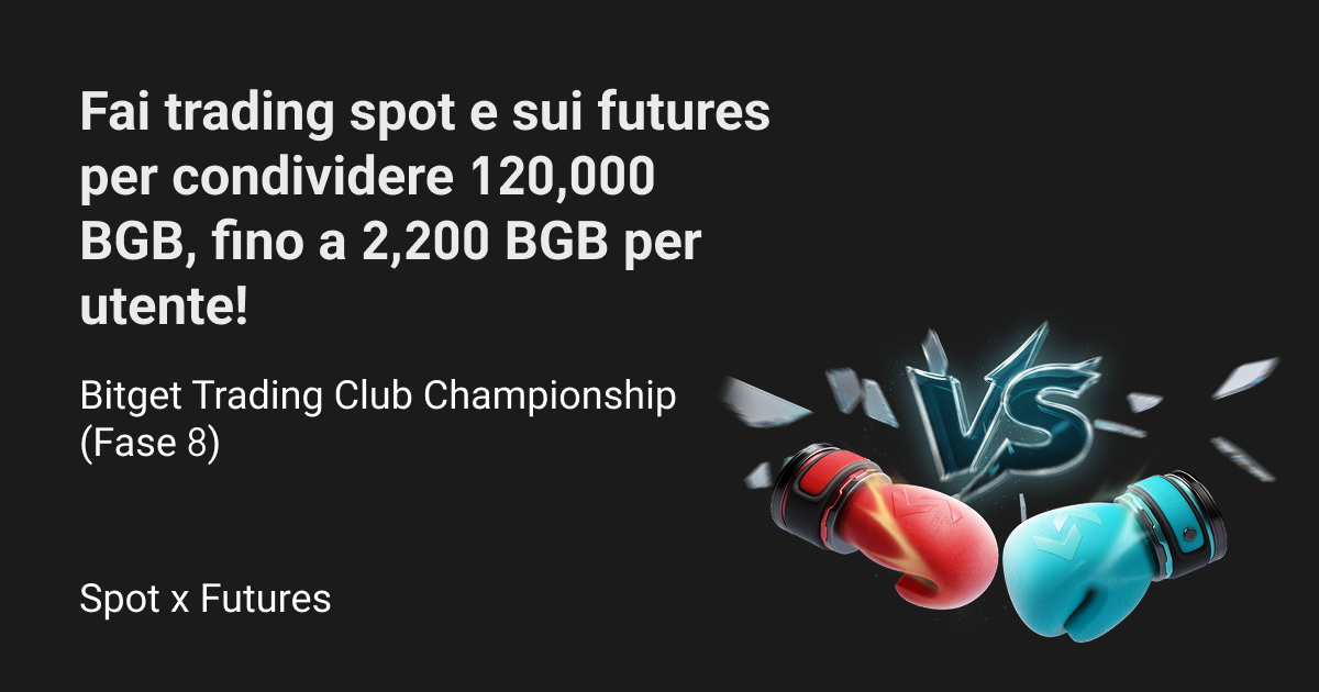 Bitget Trading Club Championship (Fase 8) – Fai trading spot e sui futures per condividere 120,000 BGB, fino a 2,200 BGB per utente! image 0