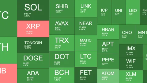 WIF, TON Explode by Double Digits as BTC Taps $63K Amid Minor ETF Outflows (Market Watch)