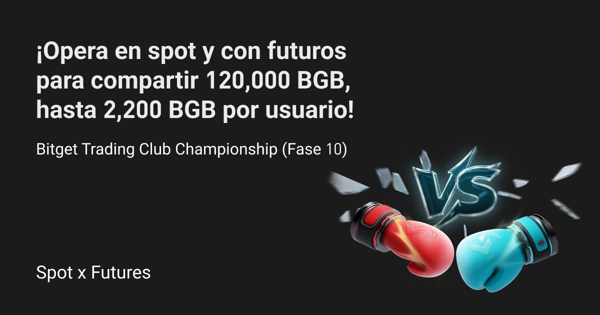 Bitget Trading Club Championship (Fase 10): ¡Opera en spot y con futuros para compartir 120,000 BGB, hasta 2,200 BGB por usuario! image 0