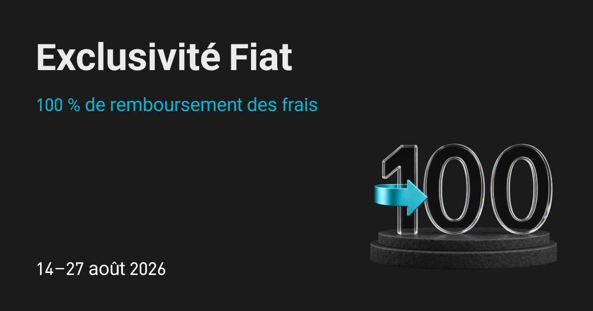 Exclusivité fiat : 100% de cashback sur les frais