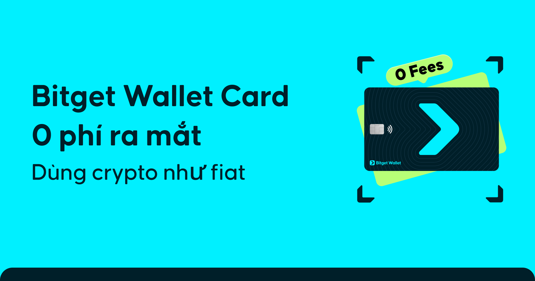 Chi tiêu thoải mái với 0 phí: Hiện đã có trên Bitget Wallet Card