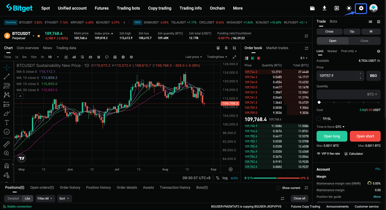 Announcement on Bitget's new futures cooling-off period feature image 0