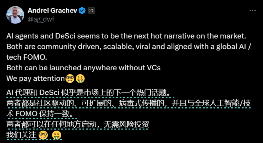Bitget每日早报｜灰度披露最新持仓，AI agents与DeSci或迎市场炒作【12月7日】 image 2