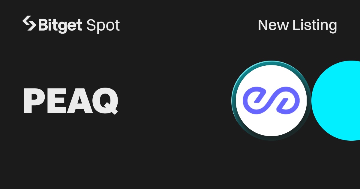 Bitget Lists peaq (PEAQ) on Launchpool with 12,125,000 Tokens in Rewards