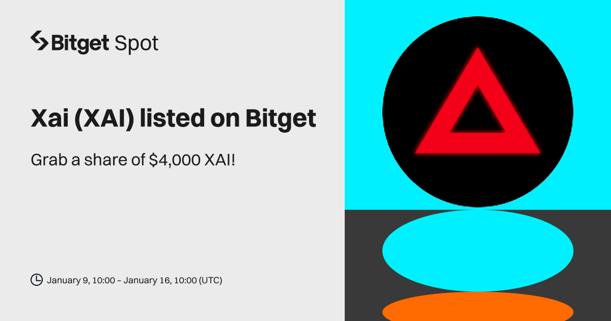 Xai (XAI) will be listed on Bitget. Come and grab a share of $4,000 worth of XAI! image 0