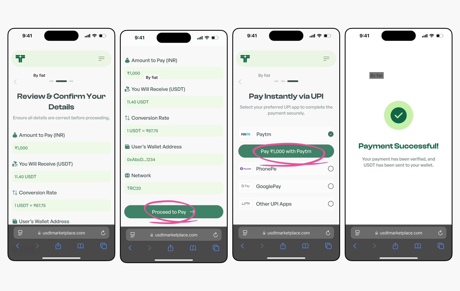 Optimized INR Onramps Now Live via USDT Marketplace image 4
