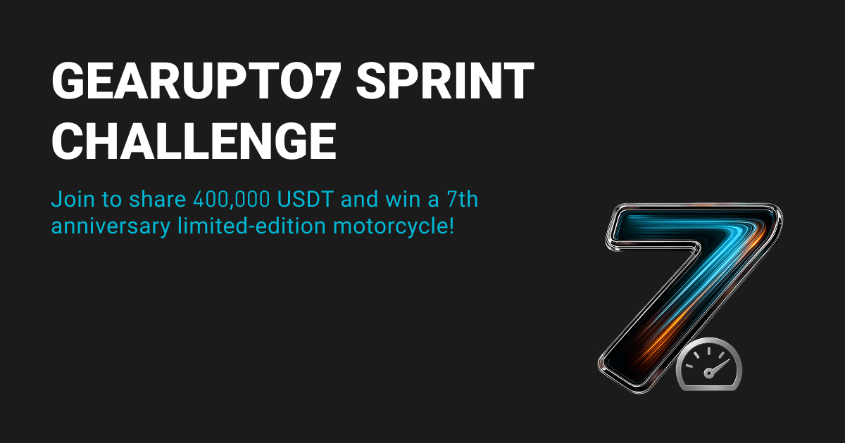 GearUpTo7 Sprint Challenge: Ipagdiwang ang 7th Anniversary ng Bitget na may 400,000 USDT Incentives! image 0