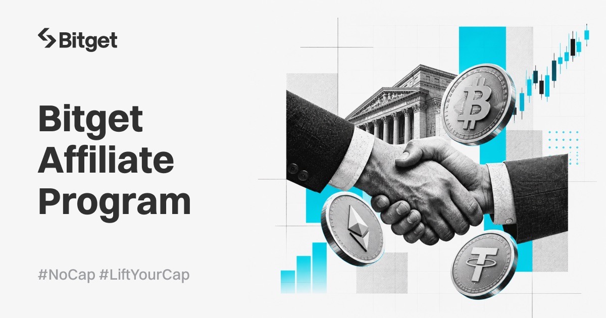 Bitget Launches #NoCap Affiliate Program With Lifetime Commissions Across Crypto, Tokenized Stocks and Gold