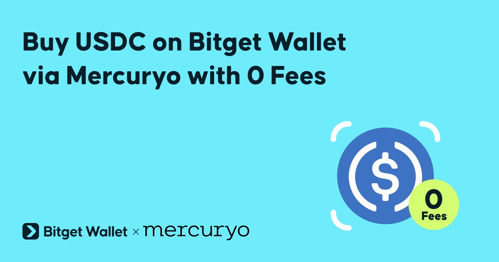 How to Buy USDC via Bitget Wallet via Mercuryo with 0% Fees
