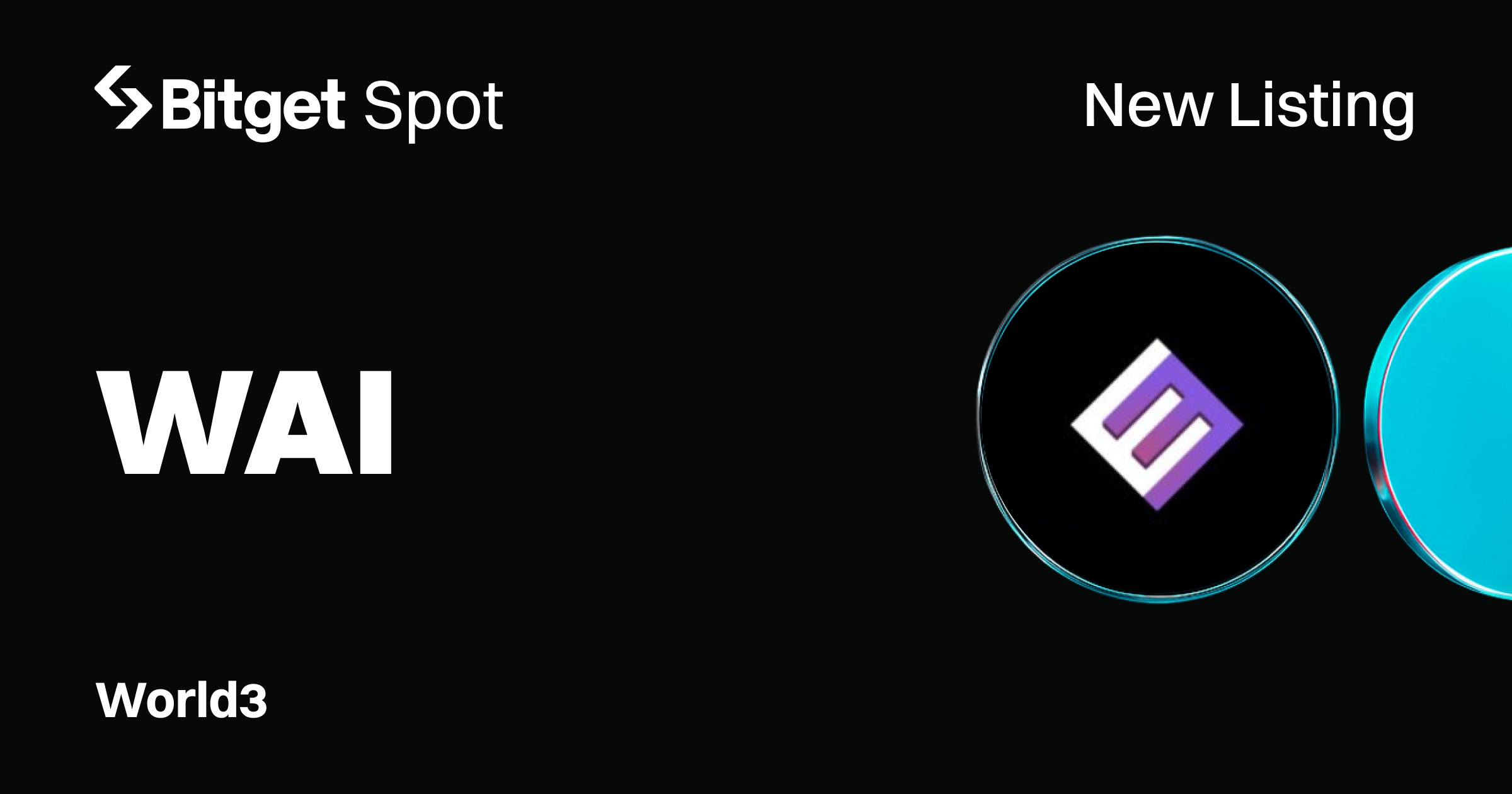 Bitget to List WORLD3 (WAI) for Spot Trading with over 5M in Token Rewards