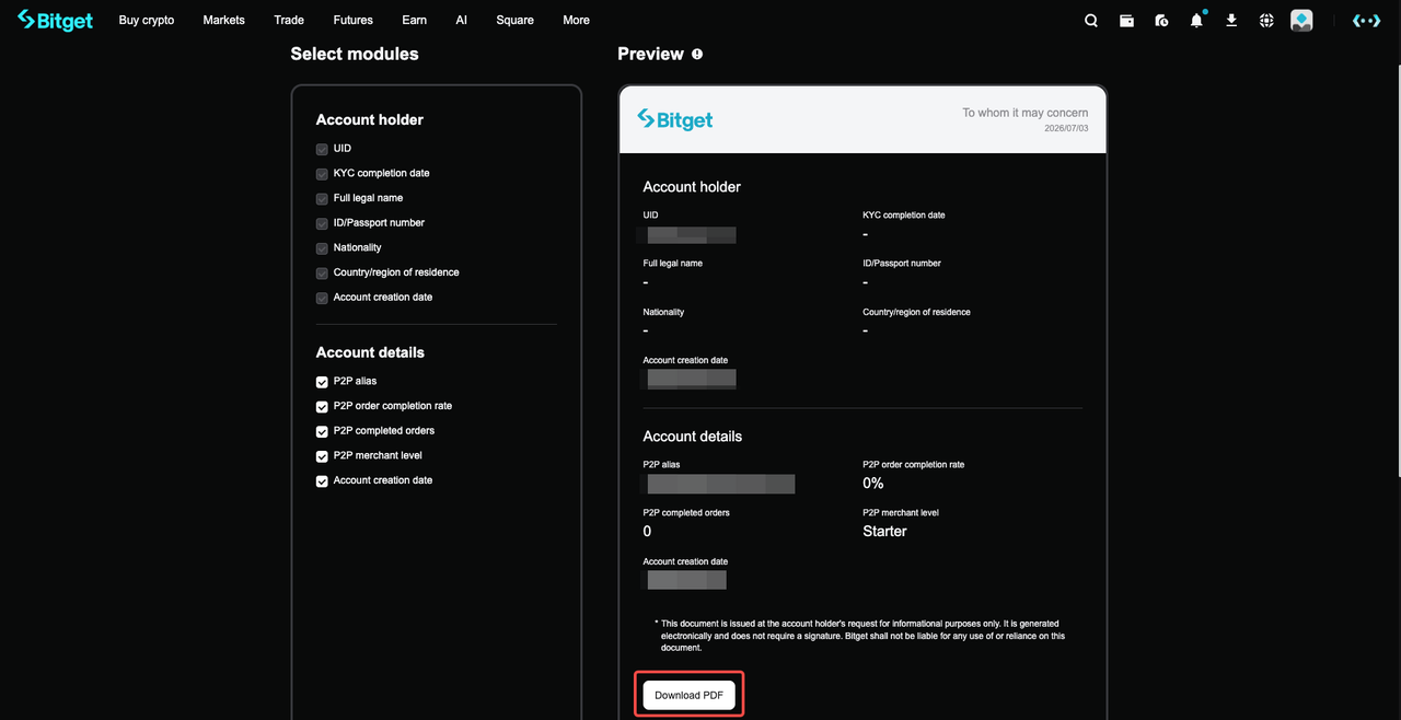 How to Export Your Account Data on Bitget?
