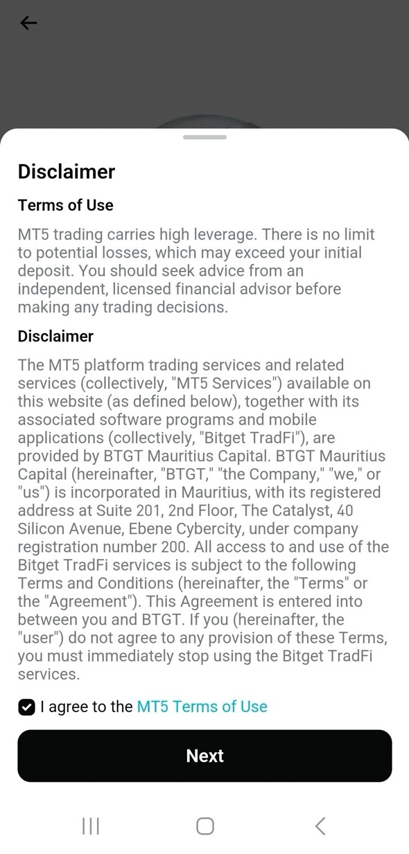 Getting Started with Bitget TradFi