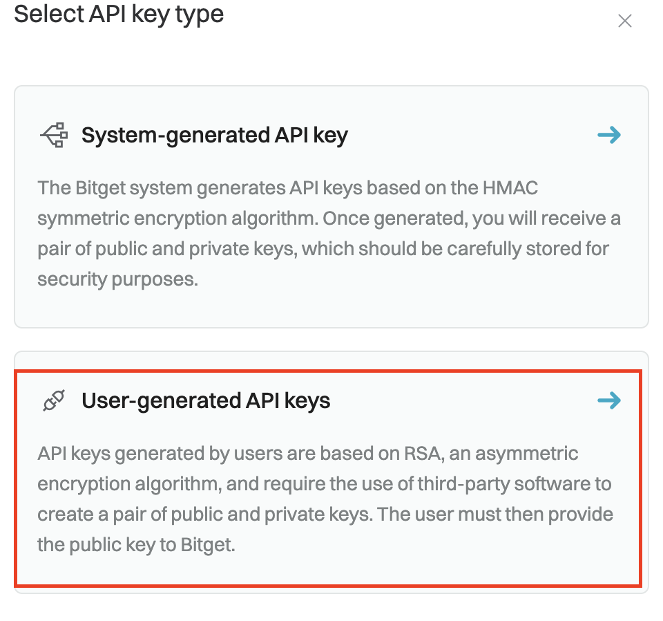 How to create an RSA key pair on Bitget image 4