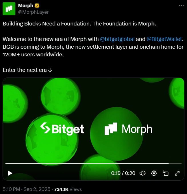 What is Morph (BGB): Bitget Transfers 440M Tokens to Fuel Next-Gen Layer-2 Growth image 2