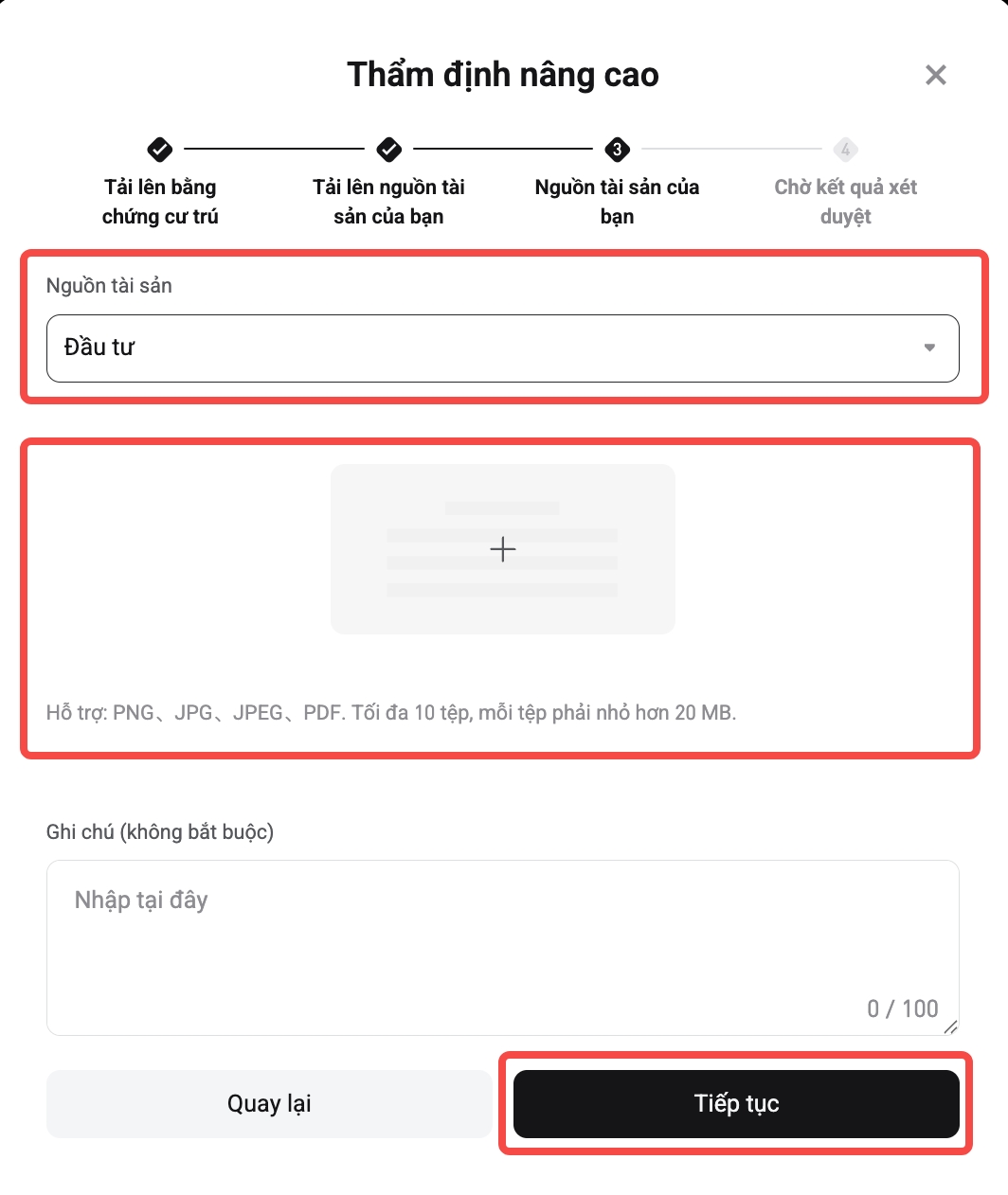 Cách hoàn tất quy trình Thẩm định nâng cao (EDD) cho tài khoản Bitget - Hướng dẫn website