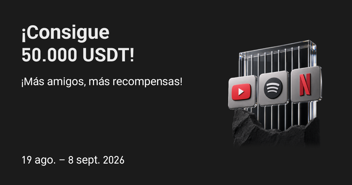 Gana 50,000 USDT: ¡más amigos, más recompensas!