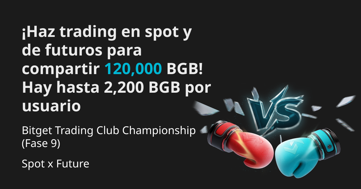 Bitget Trading Club Championship (Fase 9): ¡Haz trading en spot y de futuros para compartir 120,000 BGB! Hay hasta 2,200 BGB por usuario image 0