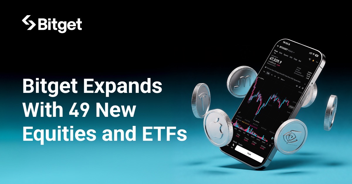 Bitget Expands Stock Spot Offering With 49 New Equities and ETFs