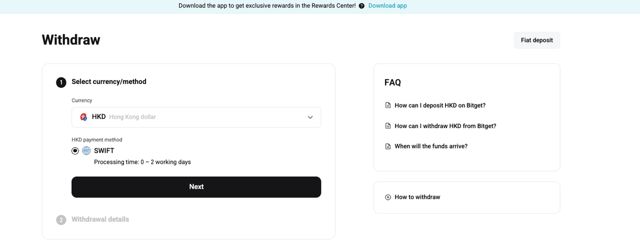 How to Deposit and Withdraw HKD on Bitget Website?
