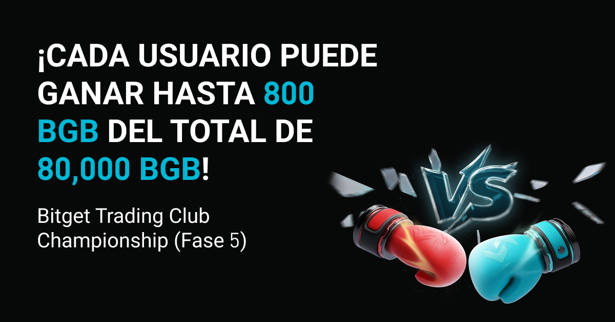 Bitget Trading Club Championship (Fase 5): ¡Cada usuario puede ganar hasta 800 BGB del total de 80,000 BGB! image 0
