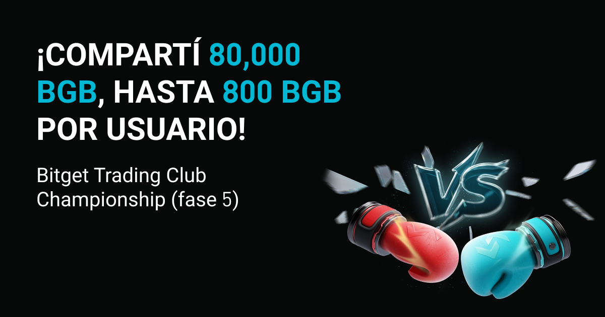 Bitget Trading Club Championship (fase 5): ¡Compartí 80,000 BGB, hasta 800 BGB por usuario! image 0