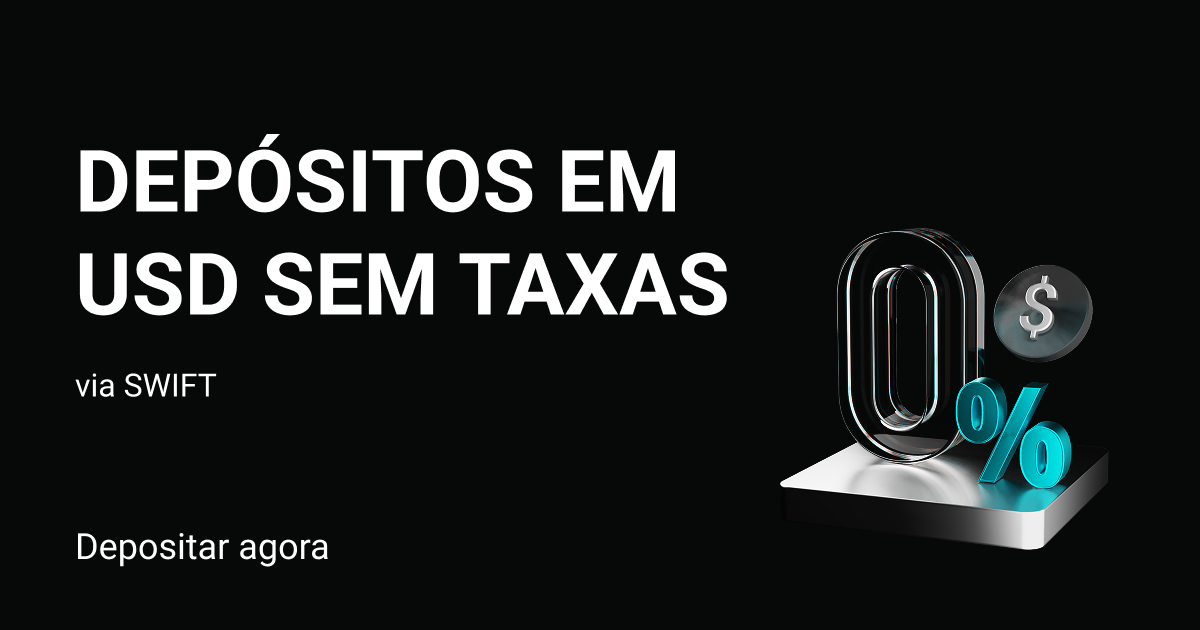 Depósitos SWIFT de USD sem taxas na Bitget