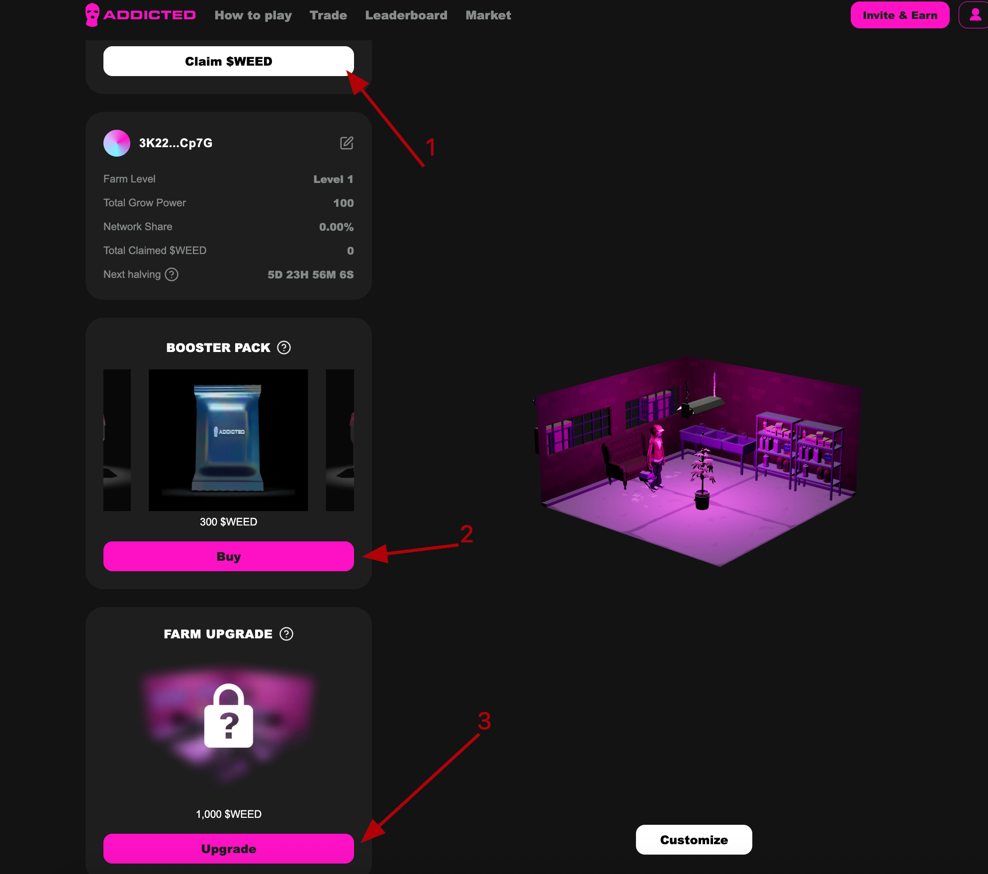 Addicted Airdrop Guide: How to Participate and Claim $WEED Rewards image 6