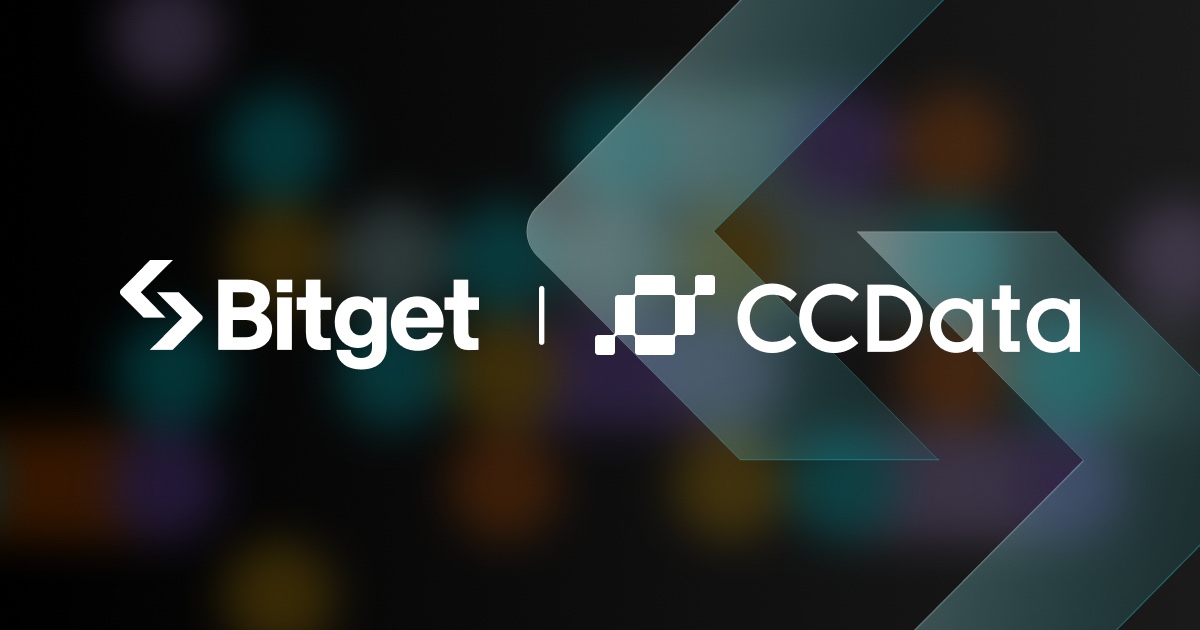 Bitget宣布与CCData达成战略合作，为机构用户提供全面的数据解决方案 