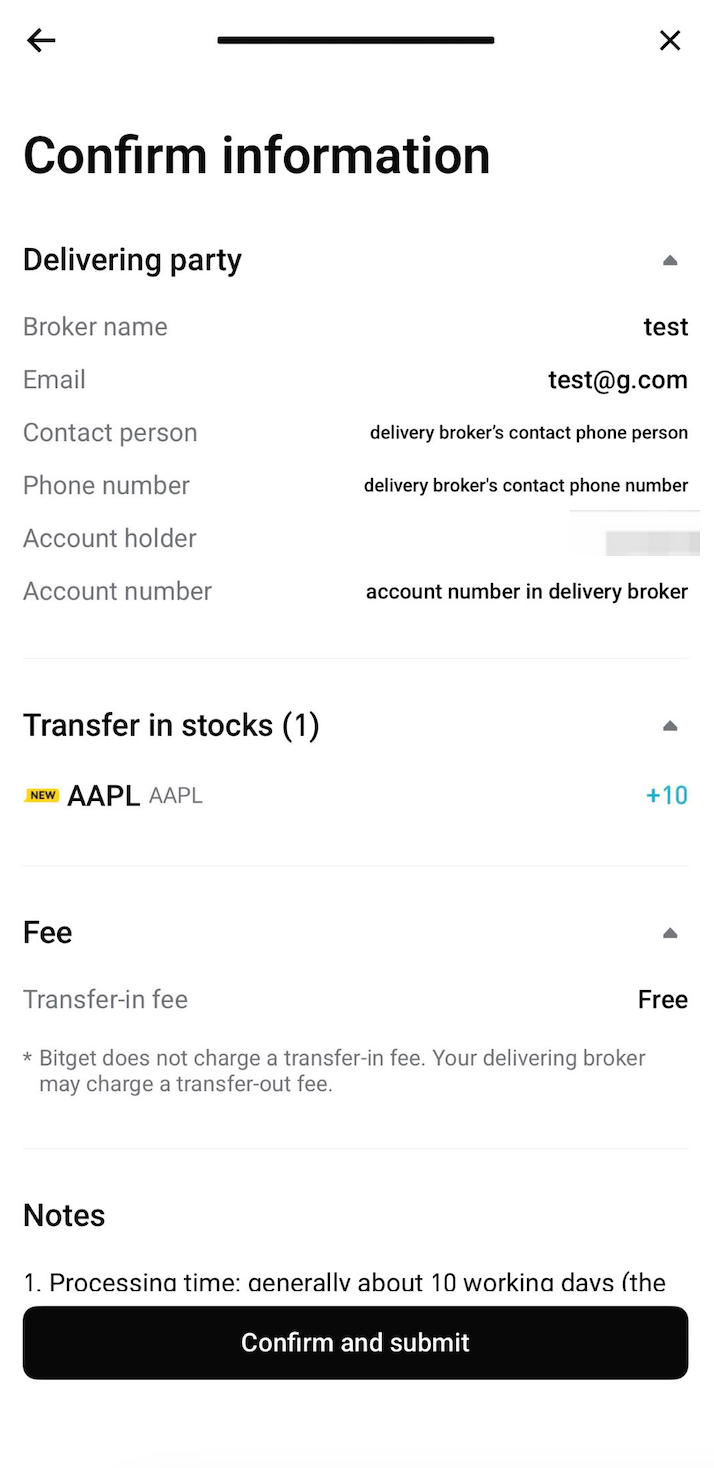 Comment transférer des actions de Tiger Brokers vers les rToken de Bitget