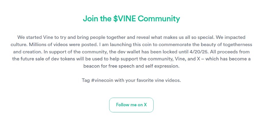 研报｜VineCoin项目详解&VINE市值分析