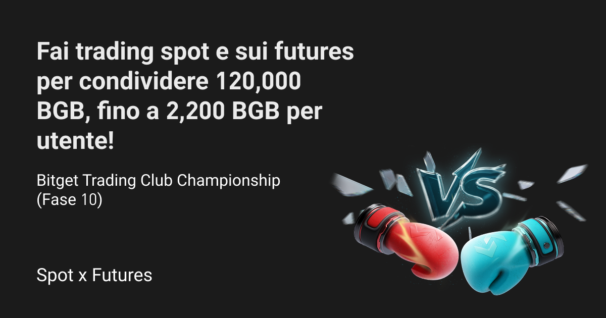 Bitget Trading Club Championship (Fase 10) – Fai trading spot e sui futures per condividere 120,000 BGB, fino a 2,200 BGB per utente! image 0