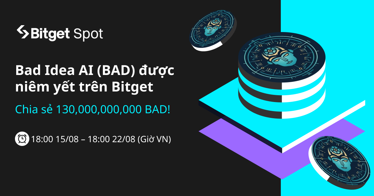 Bitget niêm yết Bad Idea AI (BAD). Tham gia và chia sẻ 130,000,000,000 BAD! image 0