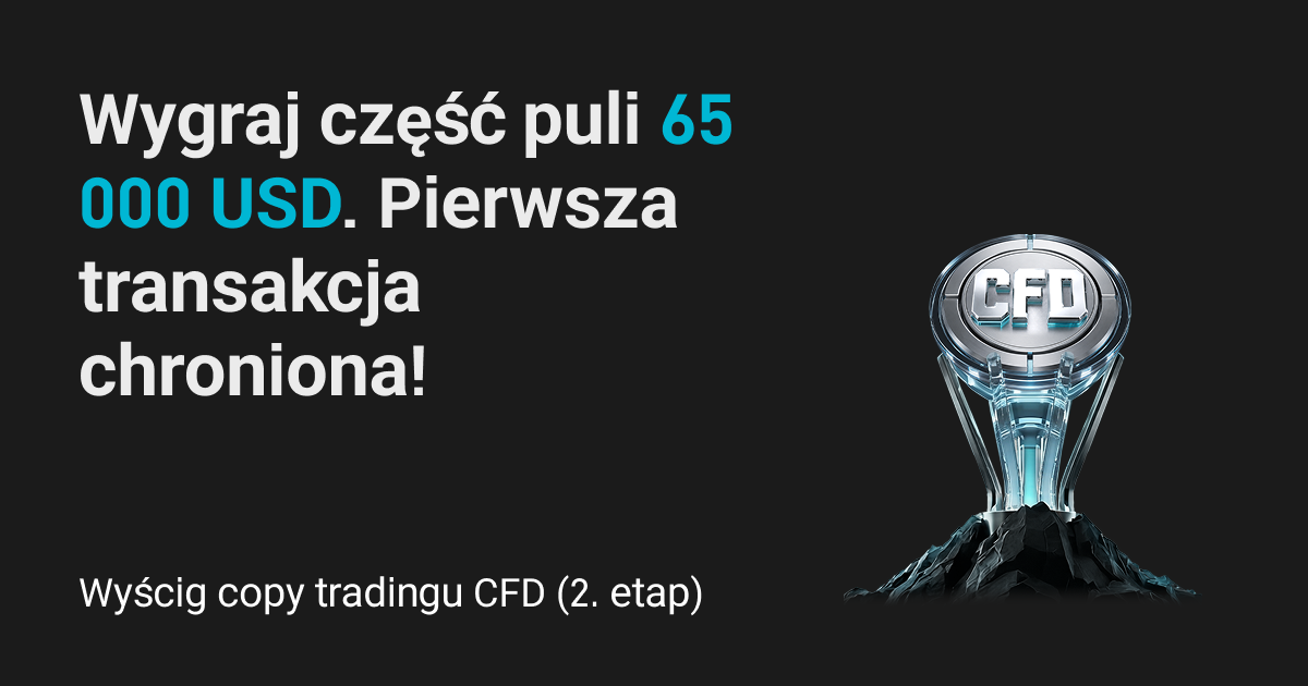 Wyścig copy tradingu CFD (2. etap): nowe wzmocnienie puli promocji i ochrona przed stratami z pierwszej transakcji