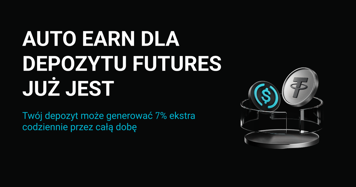 Auto Earn Bitget: zamień niewykorzystany depozyt zabezpieczający na zyski. Zarabiaj nawet ponad 7% APY. image 0