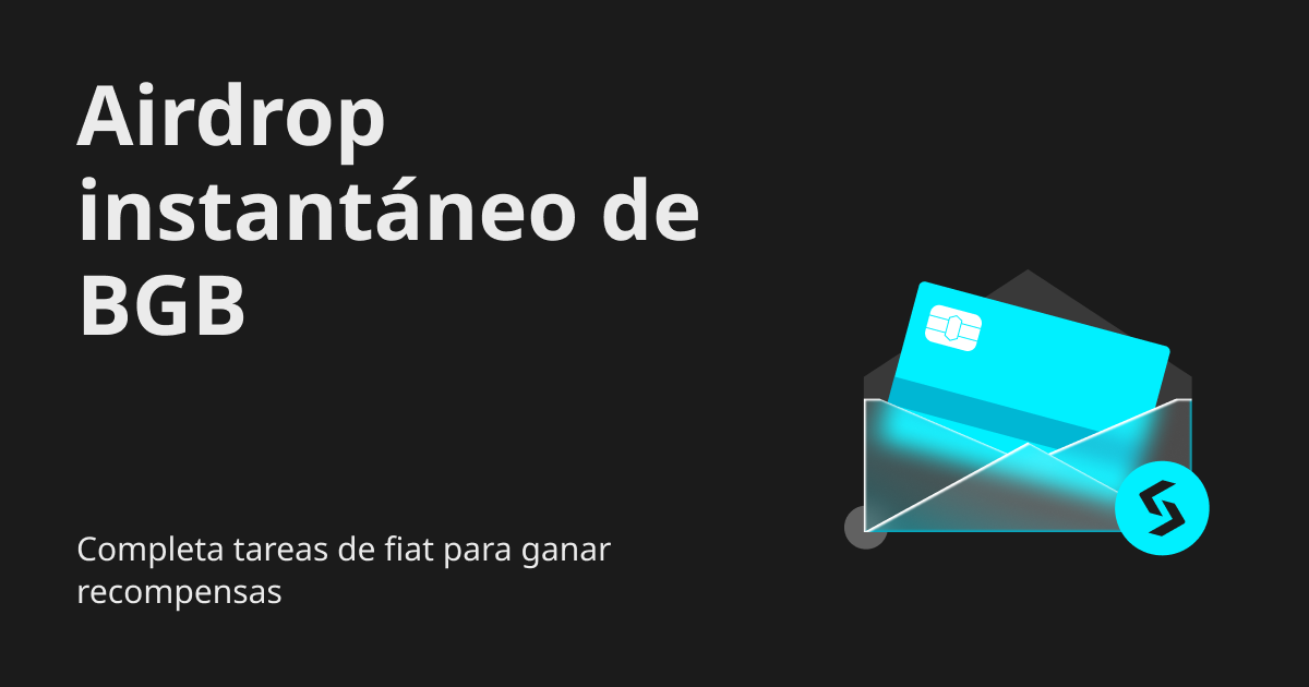 Airdrop instantáneo de BGB: Completa tareas de fiat para ganar recompensas image 0