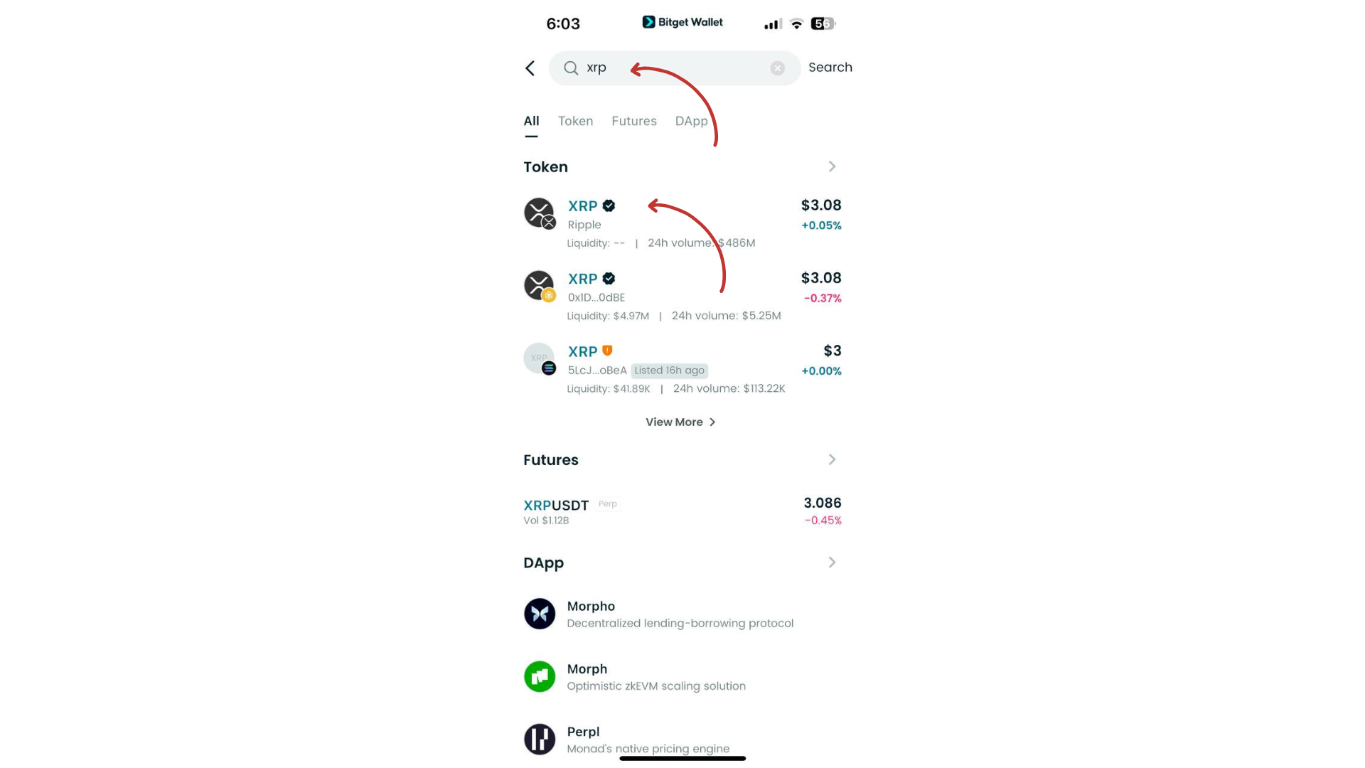 How to Buy Ripple (XRP) on Bitget Wallet? image 3
