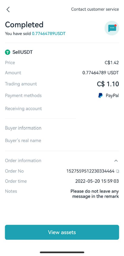 Cara Menjual USDT melalui P2P Bitget (Aplikasi) image 8