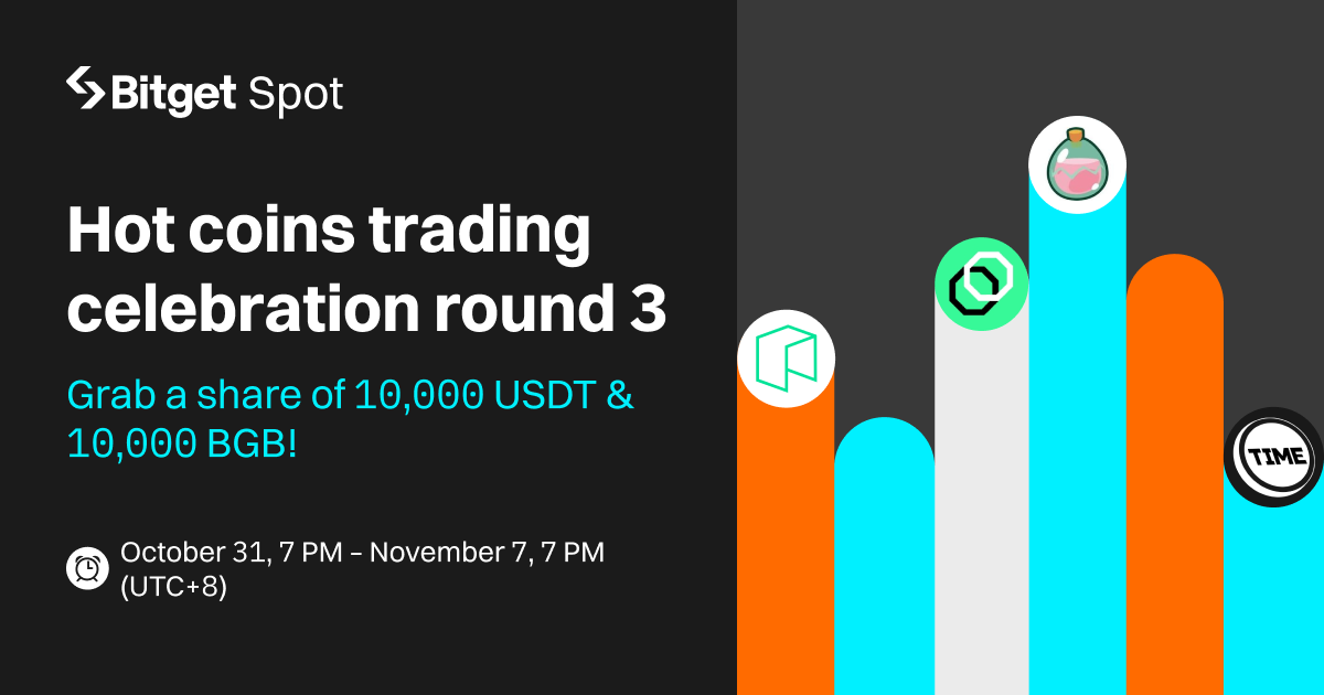 Hot coins trading celebration 3: grab a share of 10,000 USDT and 10,000 BGB! image 0