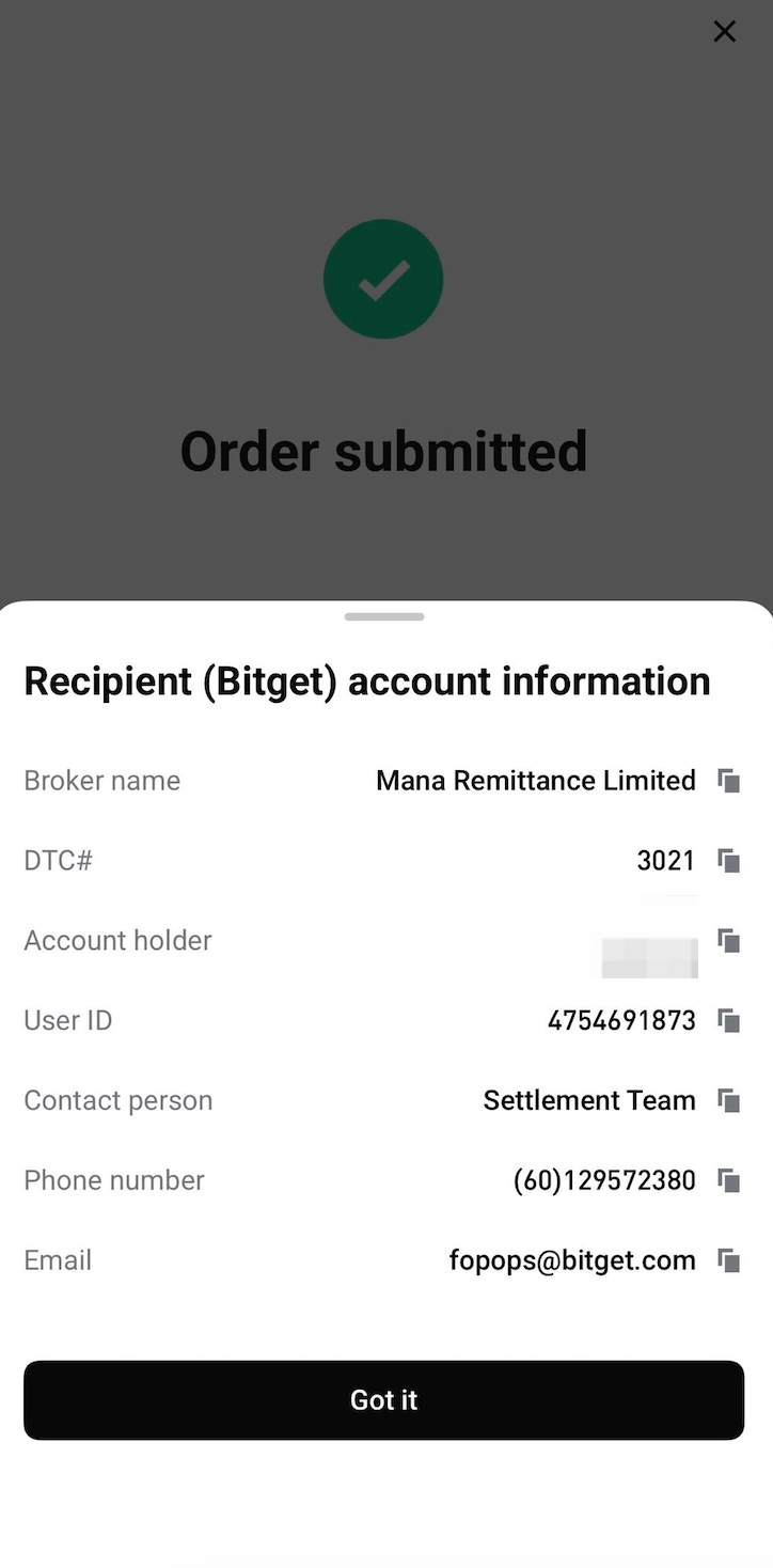 Comment transférer des actions de Tiger Brokers vers les rToken de Bitget