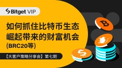 【大客户策略分享会第七期】如何抓住比特币生态崛起带来的财富机会(BRC20等)