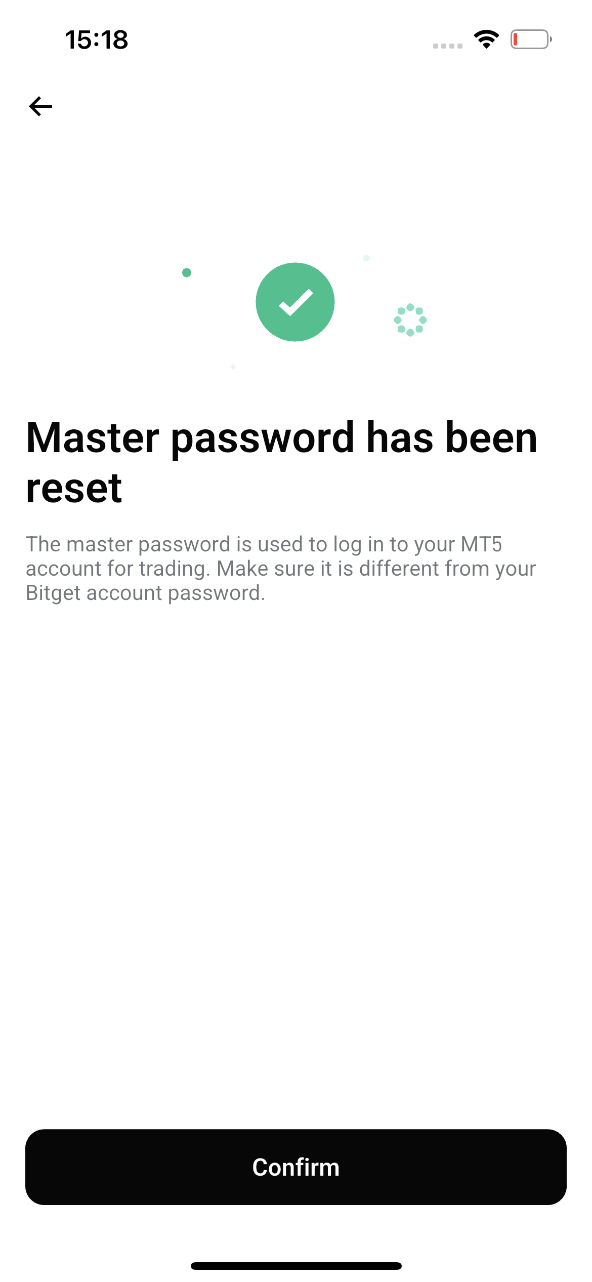 Bitget TradFi (MT5) hisobingizga kirish va parolingizni tiklash image 1
