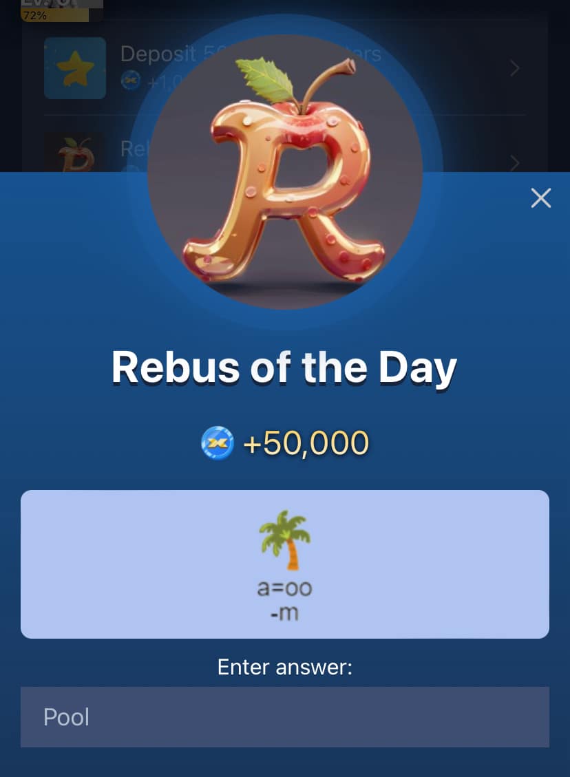 Today's X Empire Riddle of the Day & Rebus of the Day for October 6-7, 2024 image 1