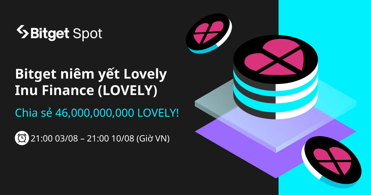 Bitget niêm yết Lovely Inu Finance (LOVELY). Tham gia và chia sẻ 46,000,000,000 LOVELY! image 0