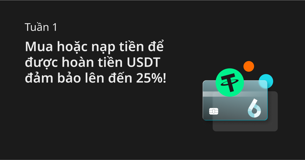 Tuần 1: Mua hoặc nạp tiền để được hoàn tiền USDT đảm bảo lên đến 25%! image 0