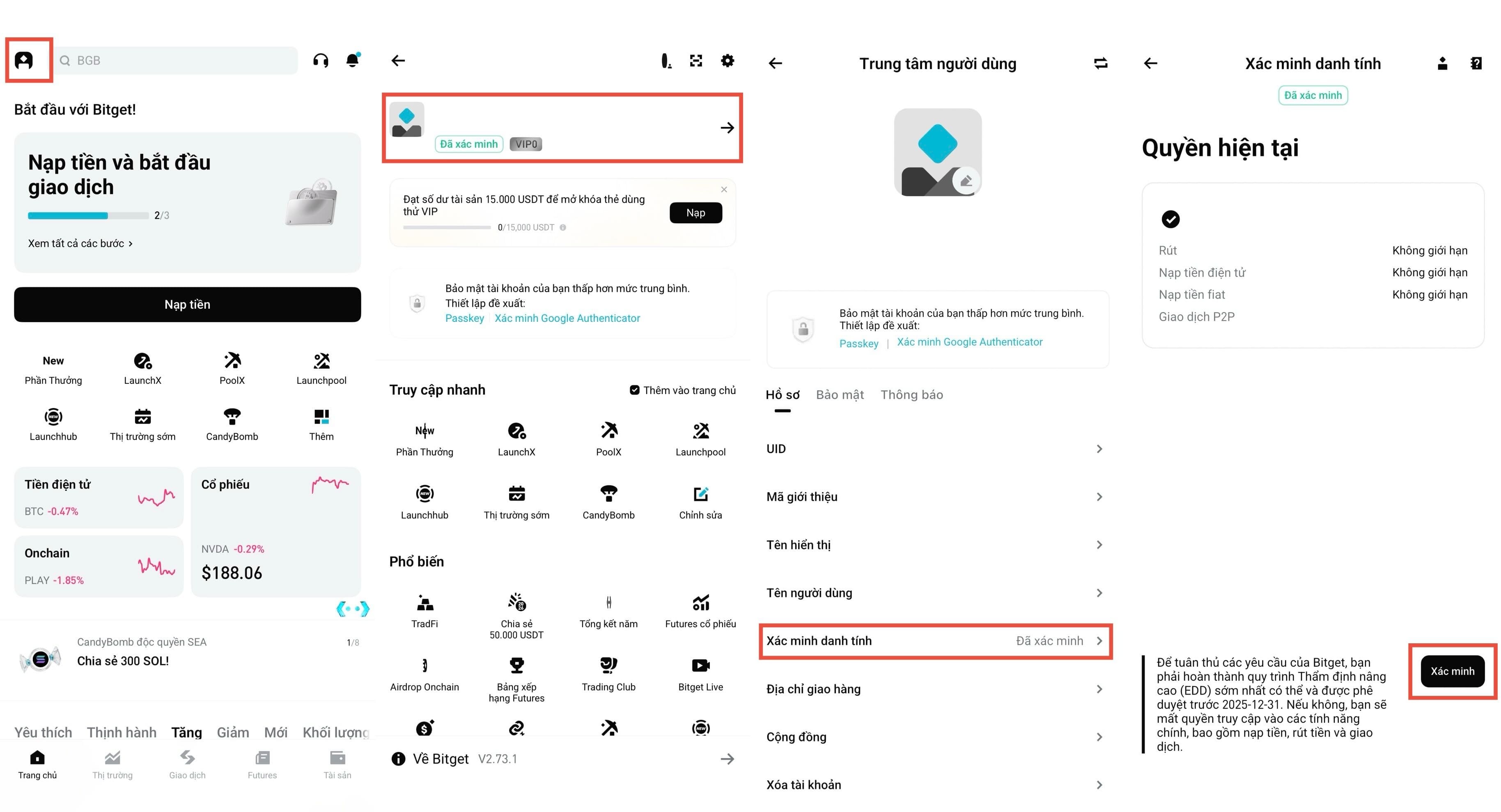 Cách hoàn tất quy trình Thẩm định nâng cao (EDD) cho tài khoản Bitget - Hướng dẫn ứng dụng