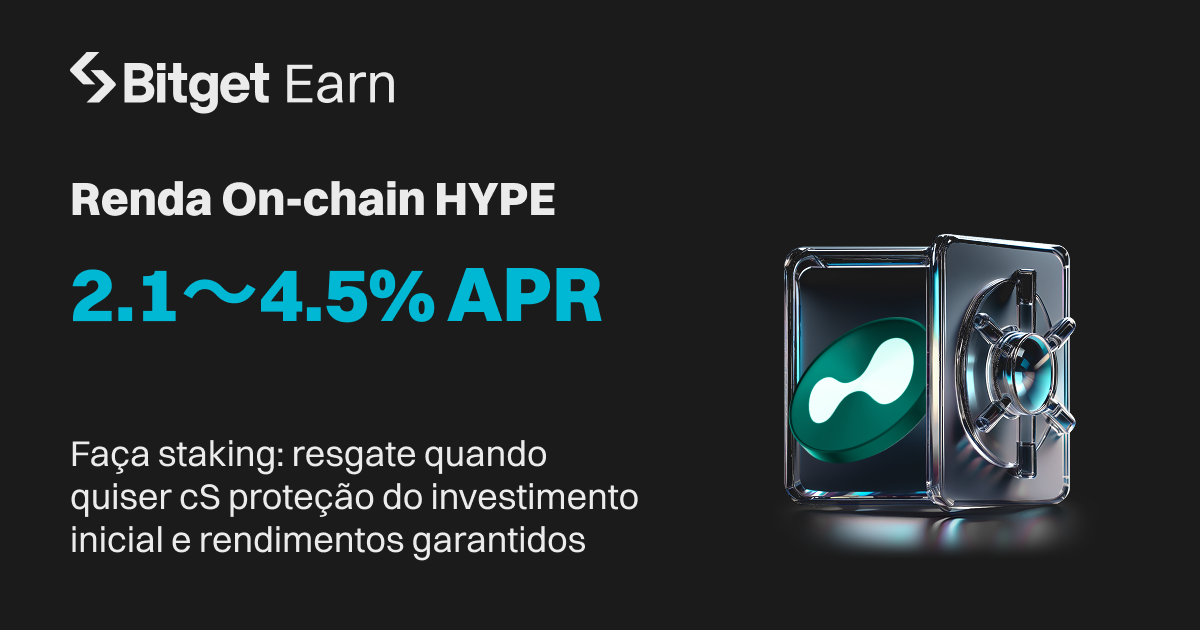 A Bitget lançará Renda On-chain de HYPE com 2.1~4.5% de APR image 0